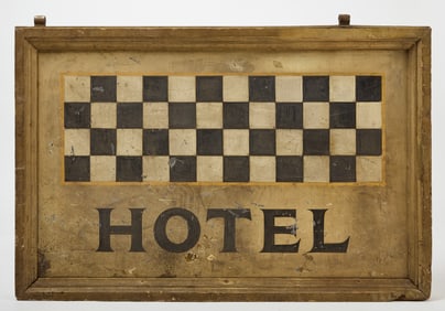 Early Hotel Sign