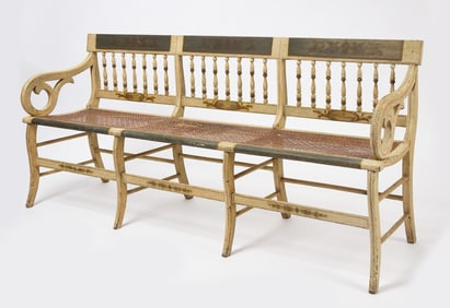 Fine Federal Paint-Decorated Setee