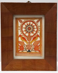 Jacob Botz Cut-Work Fraktur - 1825