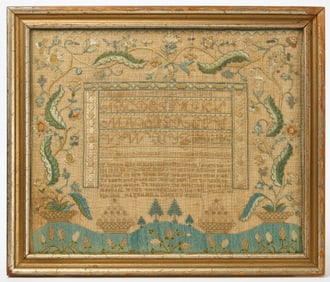 Needlework Sampler - Abigail Ayer, 1808