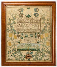 Needlework Sampler - Anne England