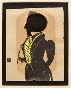 Puffy Sleeve Artist - Silhouette Profile of a Man