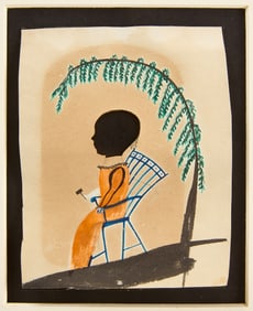 Puffy Sleeve Artist - Silhouette of a Young Boy under Tree