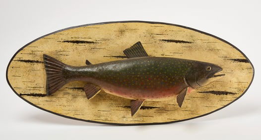 Carved and Painted Trout