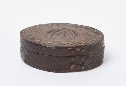 Fine Carved Baleen  Box