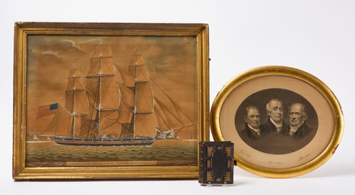 Cope Family Archive - Ship Lancaster of Philadelphia Leaving Liverpool, 1817