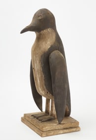 Folk Art Carved Penguin