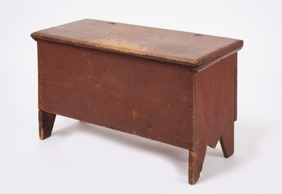 Early Painted Child's Blanket Chest