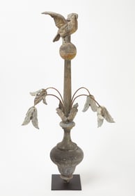 Zinc Finial with Bird