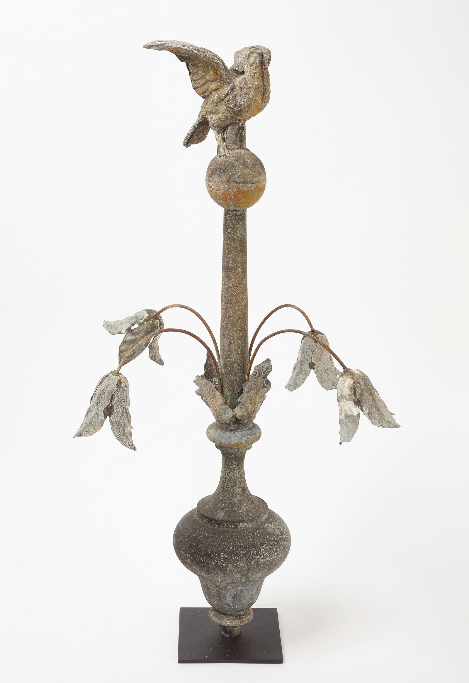 Zinc Finial with Bird (1 of 4)