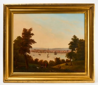 Early View of Manhattan from Brooklyn Heights