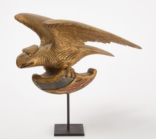 Carved Eagle with Shield