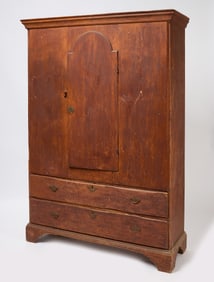 Early Cupboard with Tombstone Door