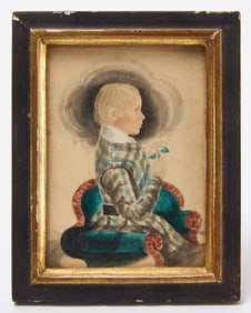 James Sanford Ellsworth Miniature Portrait of 'Dwight'