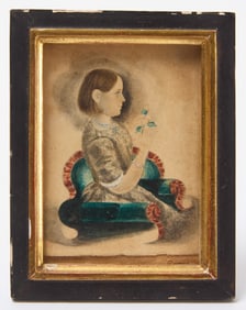 James Sanford Ellsworth Miniature Portrait of 'Emma Bailey'