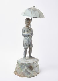Fiske Fountain - Boy with Umbrella