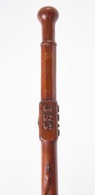 Ohio Civil War Era Folk Art Walking Stick