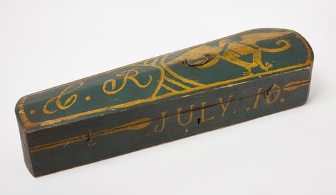 Civil War Era Painted Violin Case