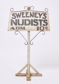 Sweeney's Nudists Sign