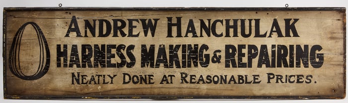Harness Making & Repairing Trade Sign