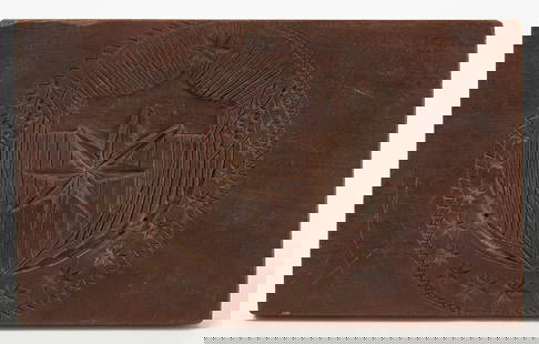 John Conger Cake Board: Cake board. Double sided. Stamped J. Conger. Wood. American, 19th century.&nbsp; H 12-1/4 in. W 7-1/4 in. D&nbsp;7/8 in. Condition: Minor overall wear from age.&nbsp; Link to high-res images: https://