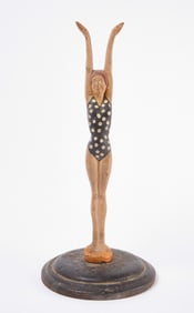 Cast Iron Bathing Beauty Figure