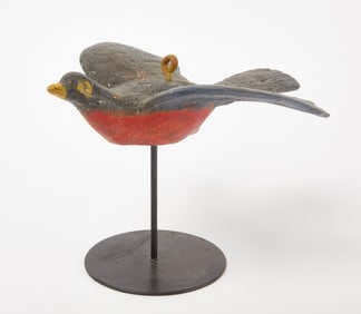 Dove Gate Weight Painted As a Robin