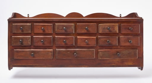 Hanging 15-Drawer Apothecary Cupboard