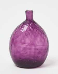 Diamond Daisy Amethyst Swirl Pocket Flask