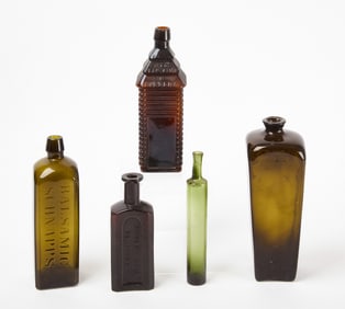 Group of 18th and 19th Century Bottles