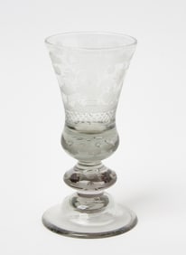 J. F. Amelung - Masonic Etched Glass Goblet, 1766