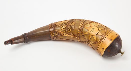 Powder Horn Signed D.B.