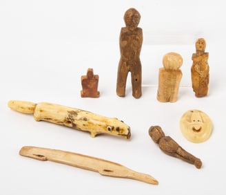 Group of Small Carved Inuit Figures