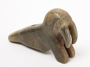 Inuit Walrus Stone Pipe