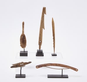 Group of Five Inuit Implements