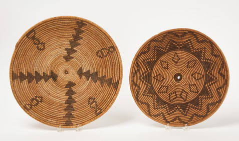 Two Southwest Coiled Trays