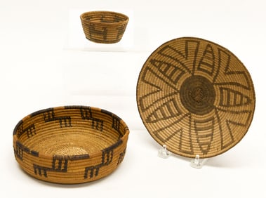 Three Small Native American Baskets