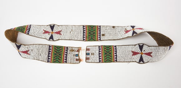 Sioux Beaded Blanket Strip