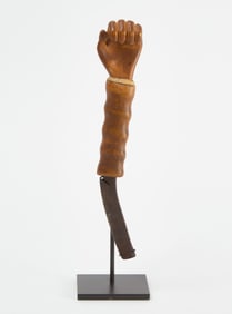 Carved Hand Crooked Knife