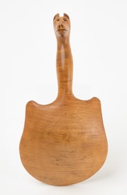 Native American Scoop with Carved Effigy Handle