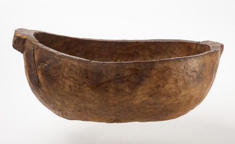 Early Carved Native American Bowl