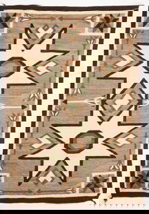 Navaho Woven Blanket - Crystal Trading Post: A fine Navajo blanket from the Crystal Trading Post, Great color. Southwestern U.S., circa&nbsp;1930. H 44 in. W 65 in.&nbsp; Condition: Excellent condition. Link to high-res images:&nbsp;https://www.