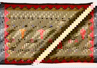 Navaho Yei Weaving in Vivid Colors