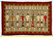 Navaho Yei Weaving in Vivid Colors