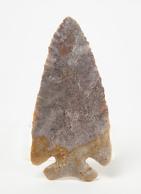 Classic Archaic Side-Notch Arrowhead Point