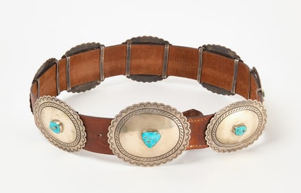 Large Navajo Concho Belt