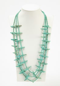 Zuni Turquoise Fetish Necklace