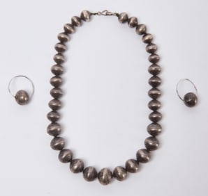 Navajo Necklace and Earrings