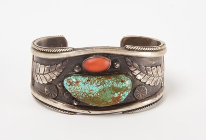 Native American Feather Cuff Bracelet