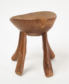 African Four-Legged Carved Stool